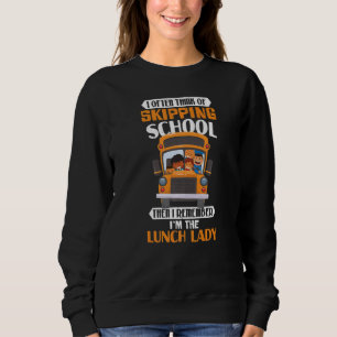 Sweatshirt Dame de cantine scolaire travailleuse de cafétéria