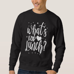 Sweatshirt Dame de cantine Vie Qu'est-ce que le déjeuner Équi