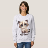 Sweatshirt Dame du chat - (Devant entier)