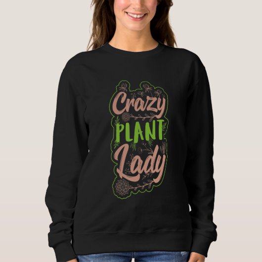 Sweatshirt Dame Plante folle (Devant)