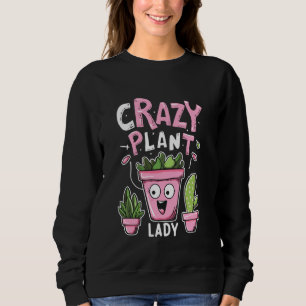 Sweatshirt Dame Plante folle - Plante Lover