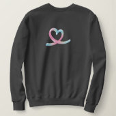 Sweatshirt d'amour minimaliste pour les femmes (Design dos)