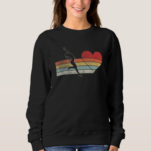 Sweatshirt Dance Coach Retro I Love Dance Valentine's Day Tea (Devant)
