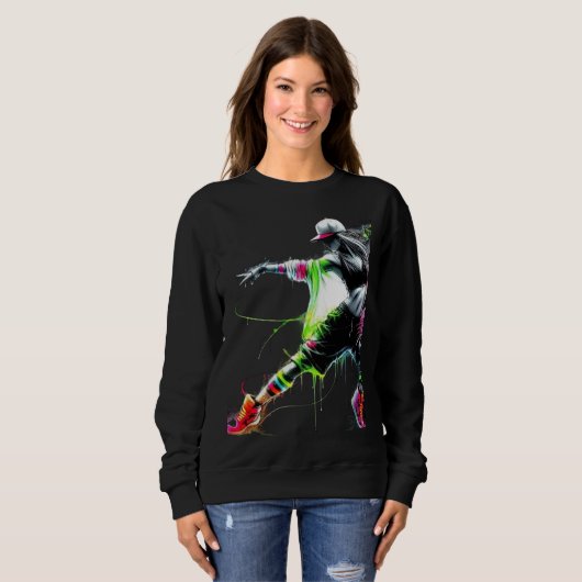 Sweatshirt dancing danceparty dancelover (Devant entier)