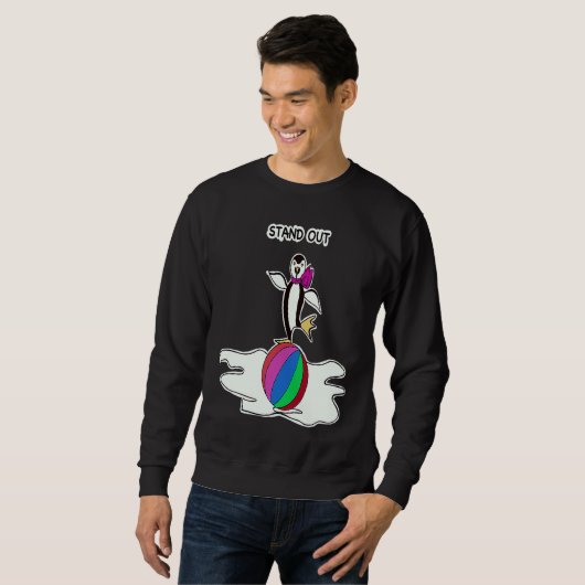 Sweatshirt Dancing Penguin Fun Animals (Devant entier)