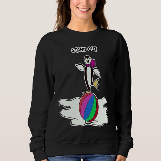 Sweatshirt Dancing Penguin Fun Animals (Devant)