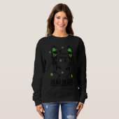 Sweatshirt Dancing Skeletons Dead Inside Mais c'est St Patric (Devant entier)