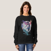 Sweatshirt Dancing Watercolor Fairy Girls Dancer Ballet Butte (Devant entier)