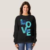 Sweatshirt Dandelion Fleur Imprimer Lucky Charm Love 1 (Devant entier)