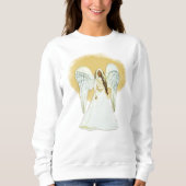 Sweatshirt d'Ange afro-américain (Devant)