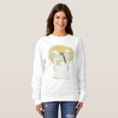 Sweatshirt d'Ange afro-américain (Devant entier)