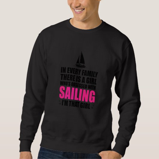 Sweatshirt Dans chaque famille il y a une fille obsédée par (Devant)