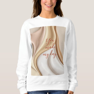 Sweatshirt dans graphique abstrait élégant