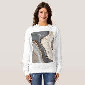 Sweatshirt dans graphique abstrait élégant (Devant entier)