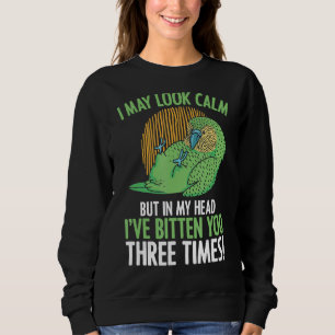 Sweatshirt Dans Ma Tête Je Vous Ai Bitten 3 Time Parakeet Bud