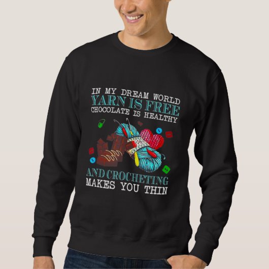 Sweatshirt Dans Mon Rêve World Yarn est libre (Devant)