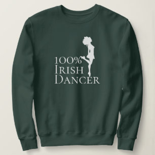 Sweatshirt Danse 100% Irlandaise Danseuse Dure de Chaussure D