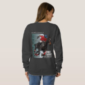 Sweatshirt Danse avec Cheval (mode foncé) | Femme (Dos entier)