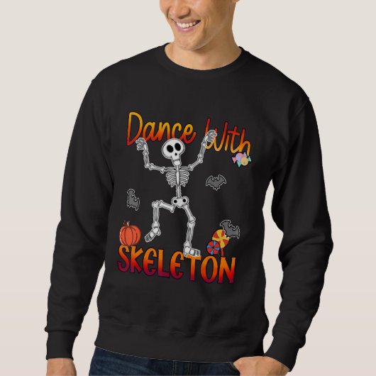 Sweatshirt Danse Avec Le Squelette (Devant)