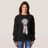 Sweatshirt Danse Ballerina Floral Ballet Chaussures (Devant entier)