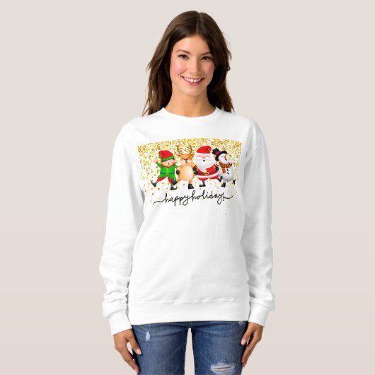 Sweatshirt Danse de Noël (Devant entier)