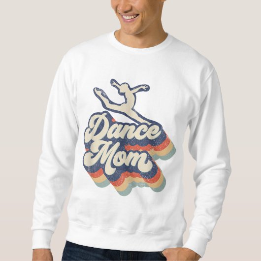 Sweatshirt Danse Maman Retro Sunset Danse Maman Vie Noël Mo (Devant)