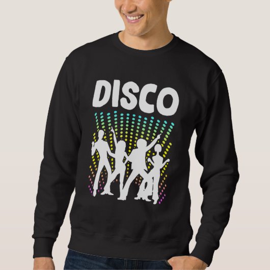 Sweatshirt Danse Retro Disco Boogie Bellbottom Danseuse Boppe (Devant)
