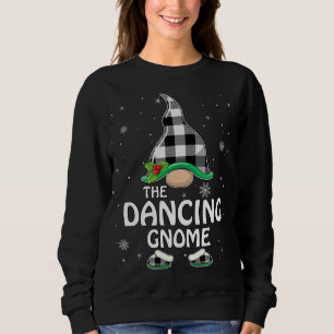 Sweatshirt Danser Gnome Buffalo Plaid Matching Family Christ