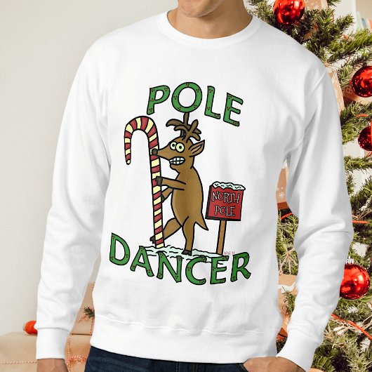 Sweatshirt Danseuse amusante Noël Reindeer Pun laid