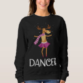 Sweatshirt Danseuse Prancer Noël Danser Reindee (Devant)