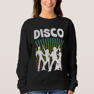 Sweatshirt Danseuse Rétro Disco Boogie Pantalon à pattes d'él