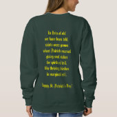 Sweatshirt d'arbre de bouleau du jour de St (Dos)