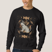 Sweatshirt Dark Academia Aesthetic Celestial Boho Tarot Leopa (Devant)