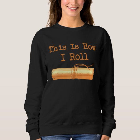 Sweatshirt Dark Academia Esthétique C'Est Comme Ça Que Je Rou (Devant)