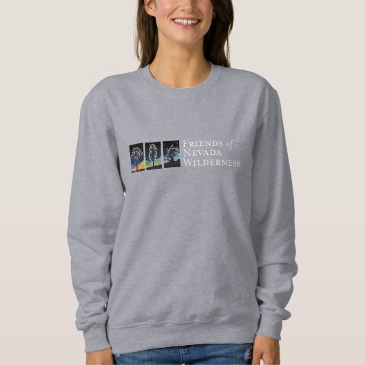 Sweatshirt (Dark Sky Logo - Wit) (Voorkant)