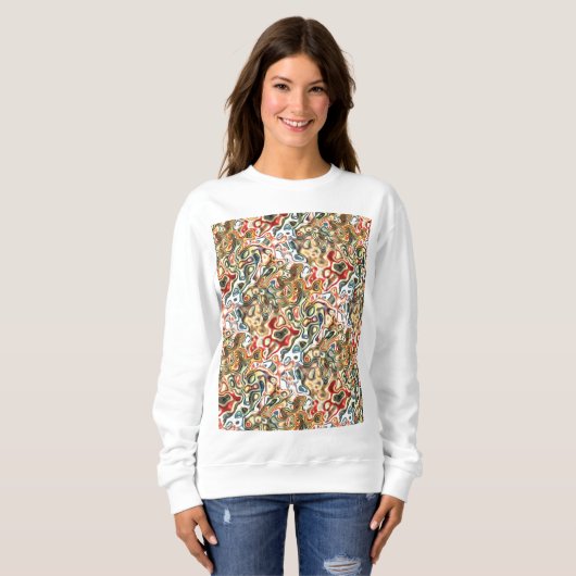 Sweatshirt d'art Abstrait (Devant entier)