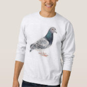 Sweatshirt d'art d'oiseau de pigeon (Devant)