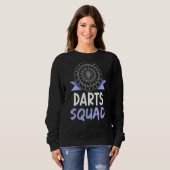 Sweatshirt Dart Joueur du jeu de fléchettes (Devant entier)