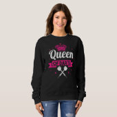 Sweatshirt Dart Player fléchettes Flèche Dartist Queen Of Dar (Devant entier)