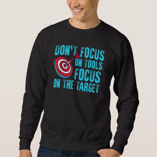 Sweatshirt Dartboard cible pour un lecteur de fléchettes (Devant)