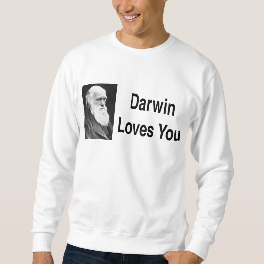 Sweatshirt Darwin vous aime 2 (Devant)