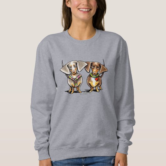 Sweatshirt Dashing Dachshunds Appelés (Devant)