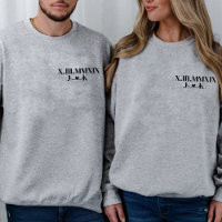 Date personnalisée Roman Numeral Girfriend