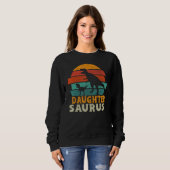 Sweatshirt Daughtersaurus Trex Dinosaure Fille Saurus Famil (Devant entier)