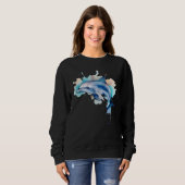 Sweatshirt Dauphin Aquarelle (Devant entier)