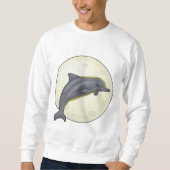 Sweatshirt Dauphin avec lune (Devant)