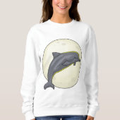 Sweatshirt Dauphin avec lune (Devant)