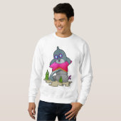 Sweatshirt Dauphin avec lunettes (Devant entier)