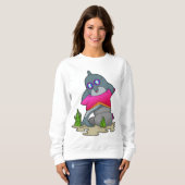 Sweatshirt Dauphin avec lunettes (Devant entier)