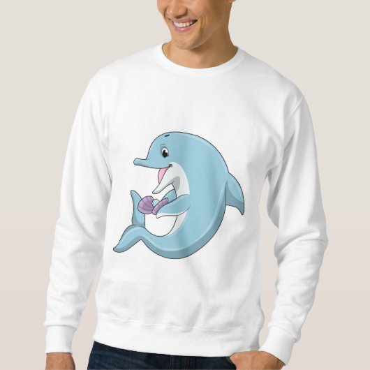 Sweatshirt Dauphin avec Perle (Devant)